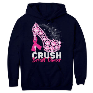 Crush With High Heels Breast Cancer Hoodie, Shirt