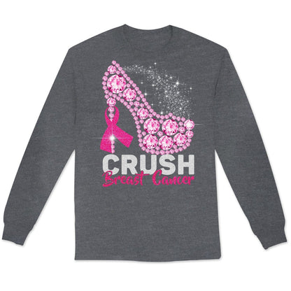 Camisetas de cáncer de mama, Crush con tacones altos, camisetas divertidas de cáncer de mama