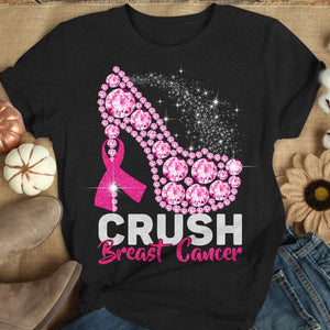 Breast Cancer Shirts, Crush With High Heels, Funny Breast Cancer Shirts