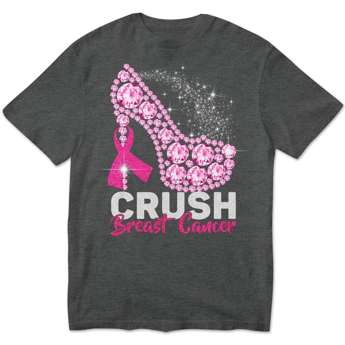 Camisetas de cáncer de mama, Crush con tacones altos, camisetas divertidas de cáncer de mama