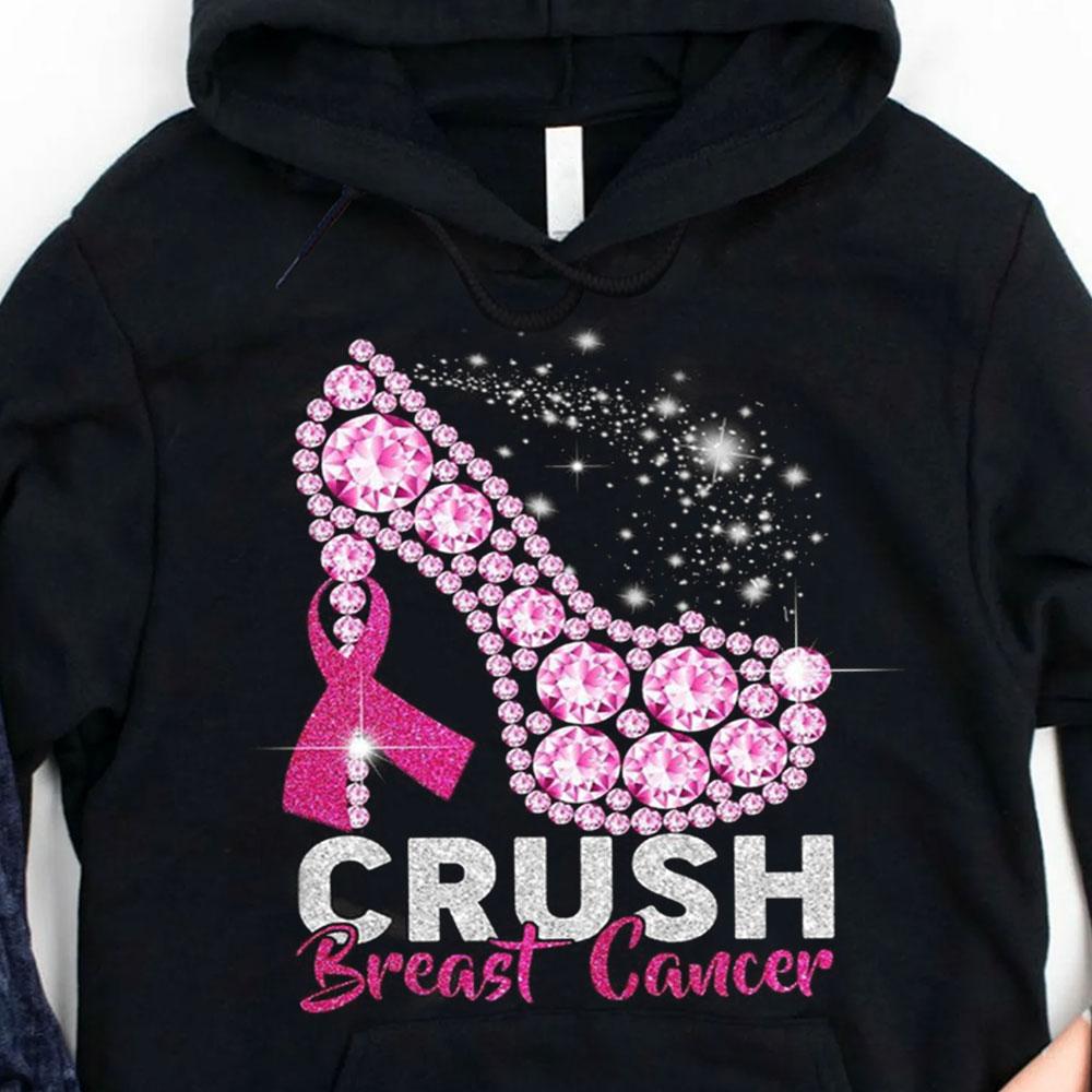 Breast Cancer Shirts, Crush With High Heels, Funny Breast Cancer Shirts