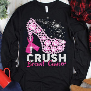 Crush With High Heels Breast Cancer Hoodie, Shirt