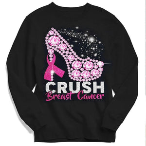 Crush With High Heels Breast Cancer Hoodie, Shirt