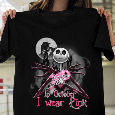 Breast Cancer Shirts, In October I Wear Pink Breast Cancer Awareness Month Shirts