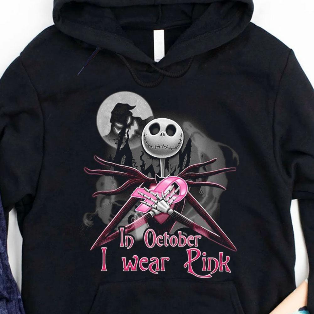 In October I Wear Pink Breast Cancer Hoodie, Shirt