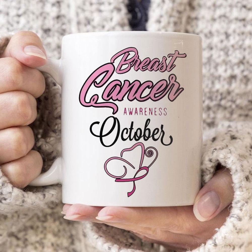 Breast Cancer Mug October Breast Cancer Awareness Coffee Mugs, Cup