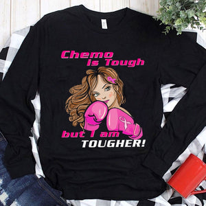 La quimioterapia es dura, pero yo soy más dura que el cáncer de mama Sudadera con capucha, camisetas