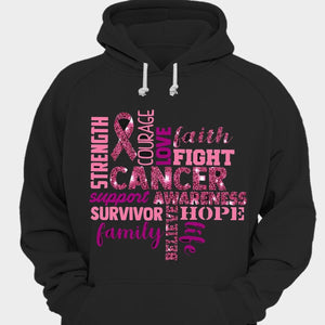 Faith Hope Love Support, Breast Cancer Survivor Shirt