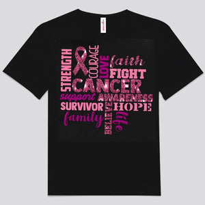 Faith Hope Love Support, Breast Cancer Survivor Shirt