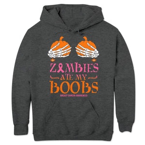 Zombies Ate My B00bs, Funny Breast Cancer Shirts