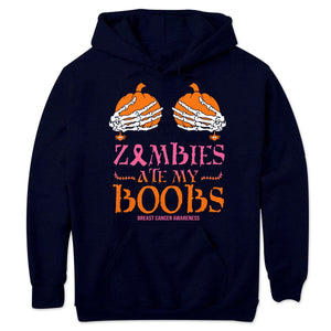 Breast Cancer Shirts Zombies Ate My B00bs, Funny Breast Cancer Shirts