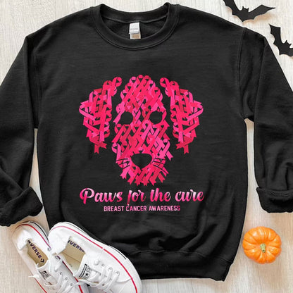 Paws For The Cure Breast Cancer Hoodie, Shirts