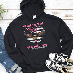 By The Grace Of God I'm A Survivor Breast Cancer Hoodie, Shirts