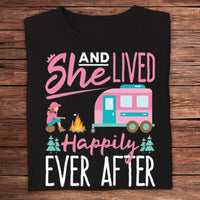 And She Lived Happily Ever After Camping Shirt