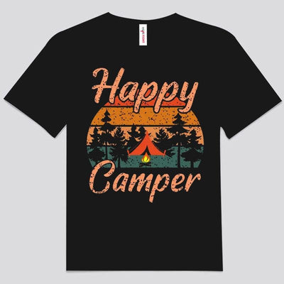 Happy Camper Vintage Camping Shirts