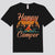 Camisetas de camping vintage Happy Camper