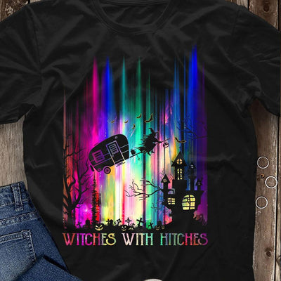 Witches With Hitches Halloween Camping Shirts