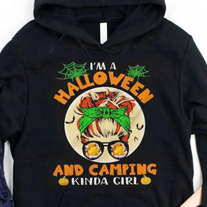 Soy una especie de chica Halloween y acampada, camisetas de acampada