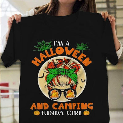I'm A Kinda Girl Halloween & Camping, Camping Shirts