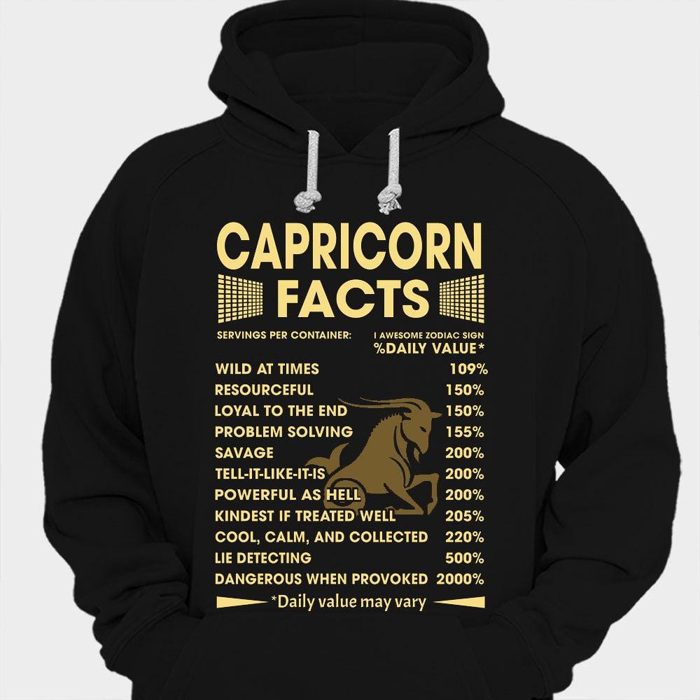 Camisetas con datos sobre Capricornio