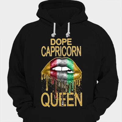 Dope Capricorn Queen Lips Shirts