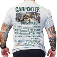 Hourly Rate Carpenter Shirts