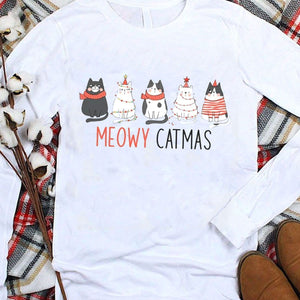 Meowy Catmas Cats Christmas Shirt