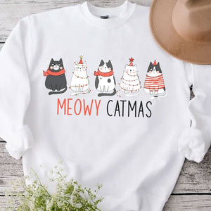 Meowy Catmas Cats Christmas Shirt