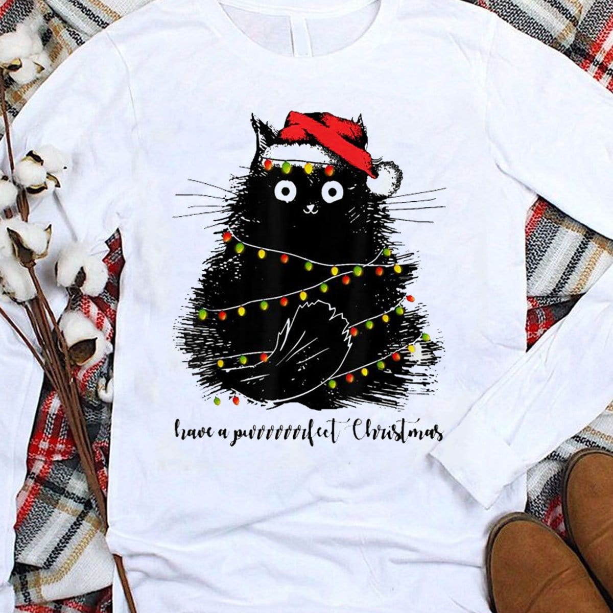 Have A Purrfect Cat Christmas Shirt