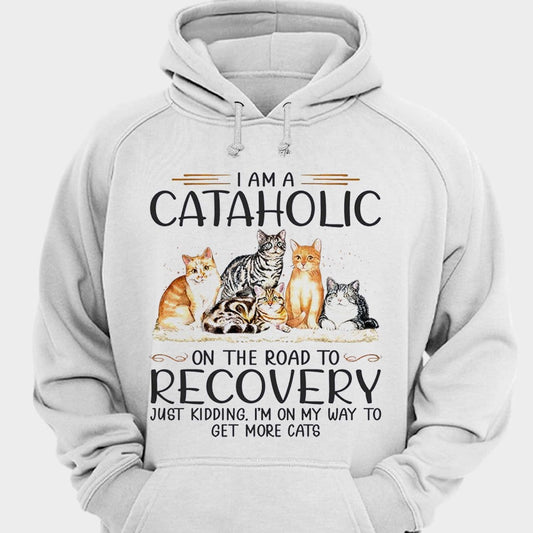 Soy un católico en camino a la recuperación Camisetas de gato