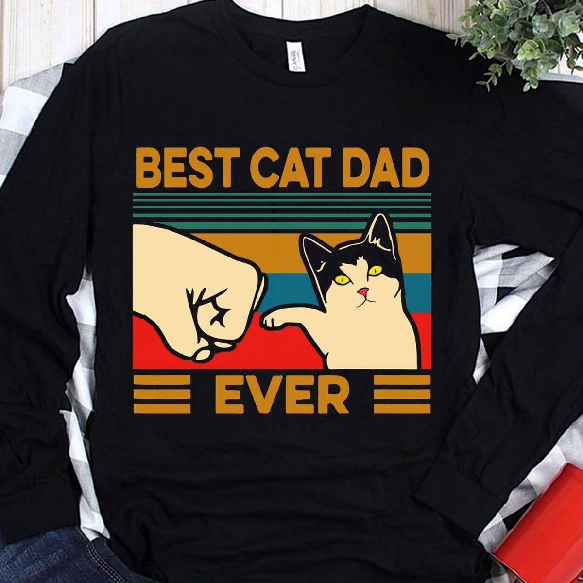 Best Cat Dad Ever Vintage Shirts