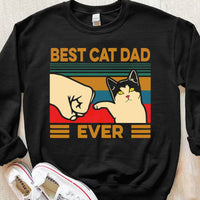 Best Cat Dad Ever Vintage Shirts