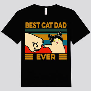 Best Cat Dad Ever Vintage Shirts