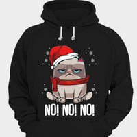 No! No! No! Angry Christmas Cat Shirts