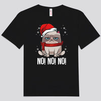 No! No! No! Angry Christmas Cat Shirts