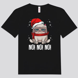 No! No! No! Angry Christmas Cat Shirts