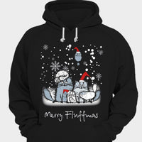 Merry Fluffmas Christmas Cat Shirts