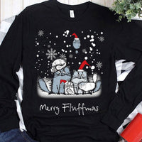 Merry Fluffmas Christmas Cat Shirts