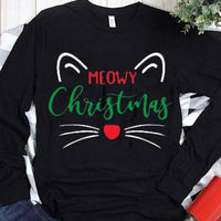 Meowy Christmas Cute Cat Shirts