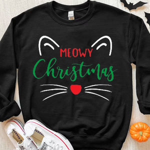 Meowy Christmas Cute Cat Shirts