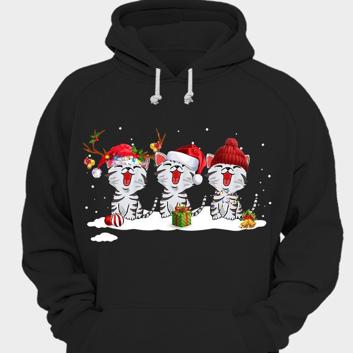 Merry Christmas 3 Cute Cat Shirts