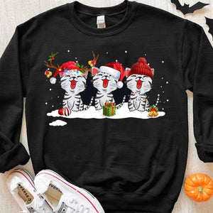 Merry Christmas 3 Cute Cat Shirts