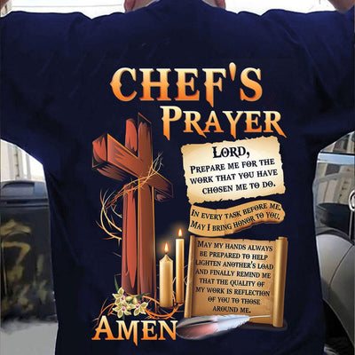 Chef's Prayer Christian Cross Shirts