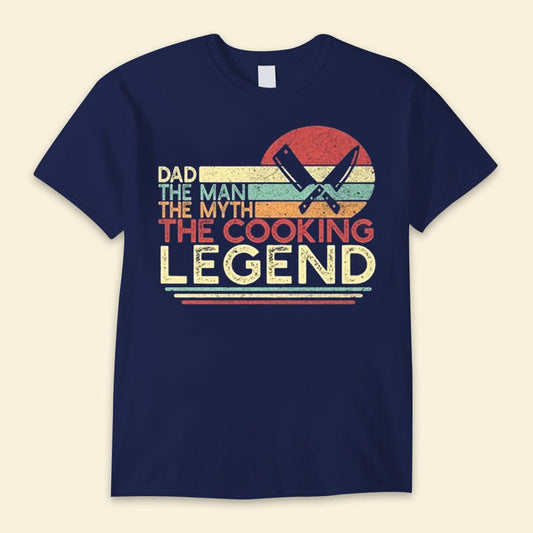Papá El hombre El mito La leyenda de la cocina Camisetas de chef