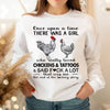 Once Upon A Time There Was A Girl Loved Chicken & Tattoos Hoodie, Shirt