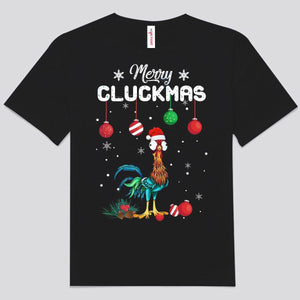 Merry Cluckmas Christmas Chicken Shirt