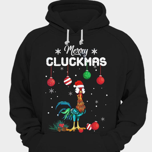Camiseta navideña con pollo Merry Cluckmas