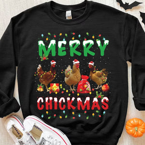 Merry Chickmas Christmas Chicken Shirt