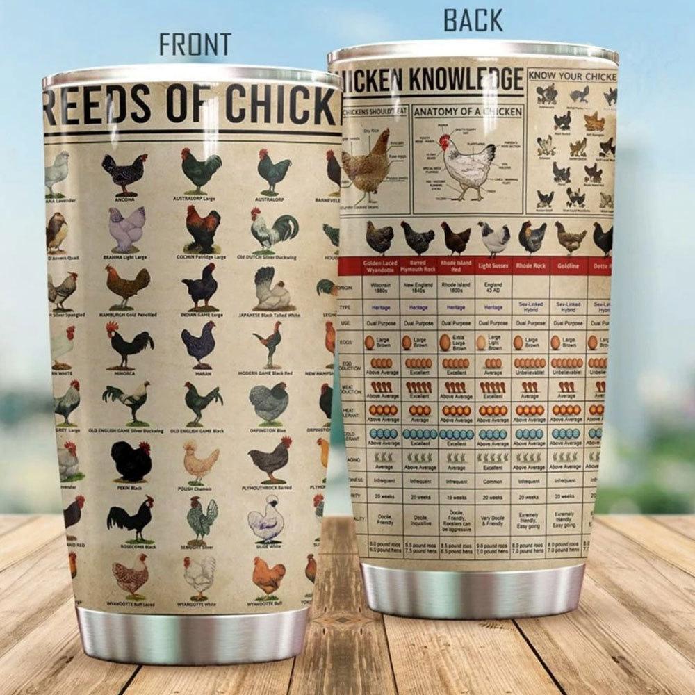 Vaso de conocimiento sobre pollos para Chicken Holic