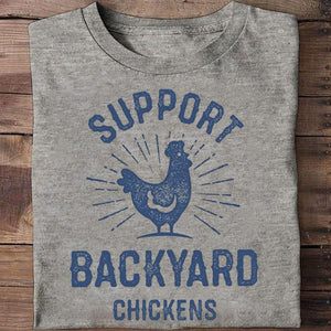 Camiseta de apoyo a las gallinas de patio trasero